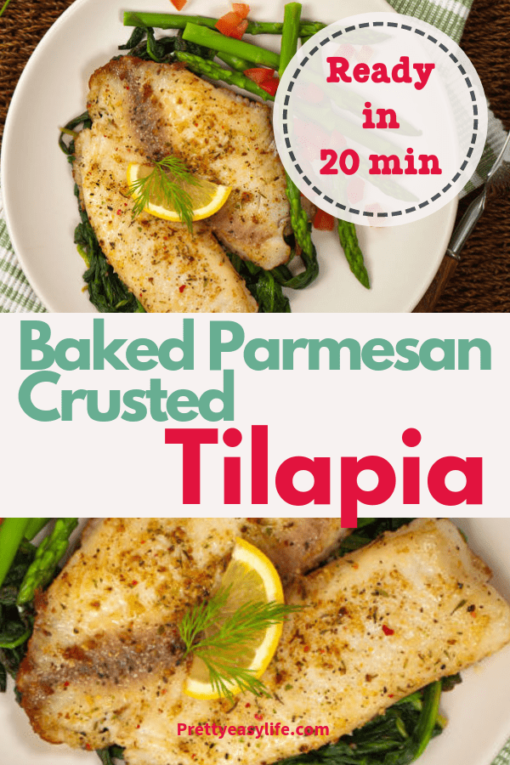 Oven Baked Parmesan Crusted Tilapia